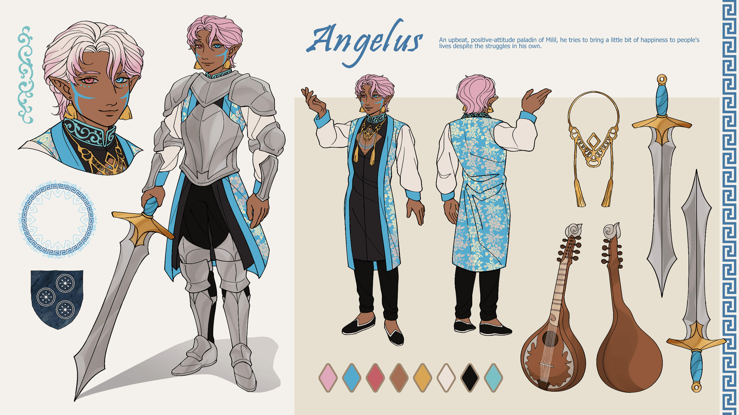 Ref. Sheet + Extra outfit + Headshot + Items